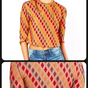 Free people magic carpet cropped top